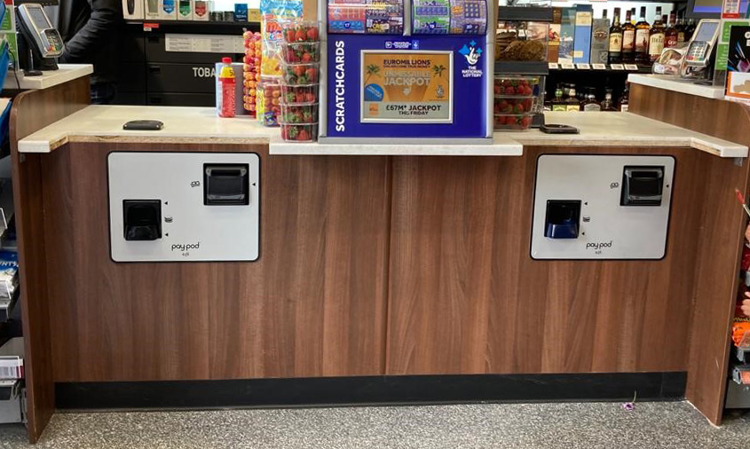 Paypods in Londis Dagenham